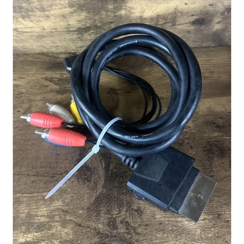 HD TV Component Composite Audio Video AV Cable Cord Microsoft Xbox 360 Tested